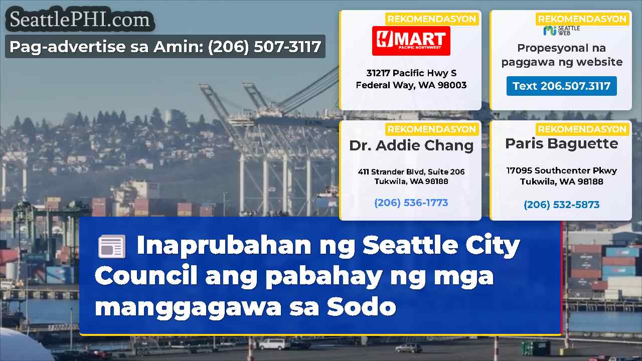 Inaprubahan ng Seattle City Council ang pabahay