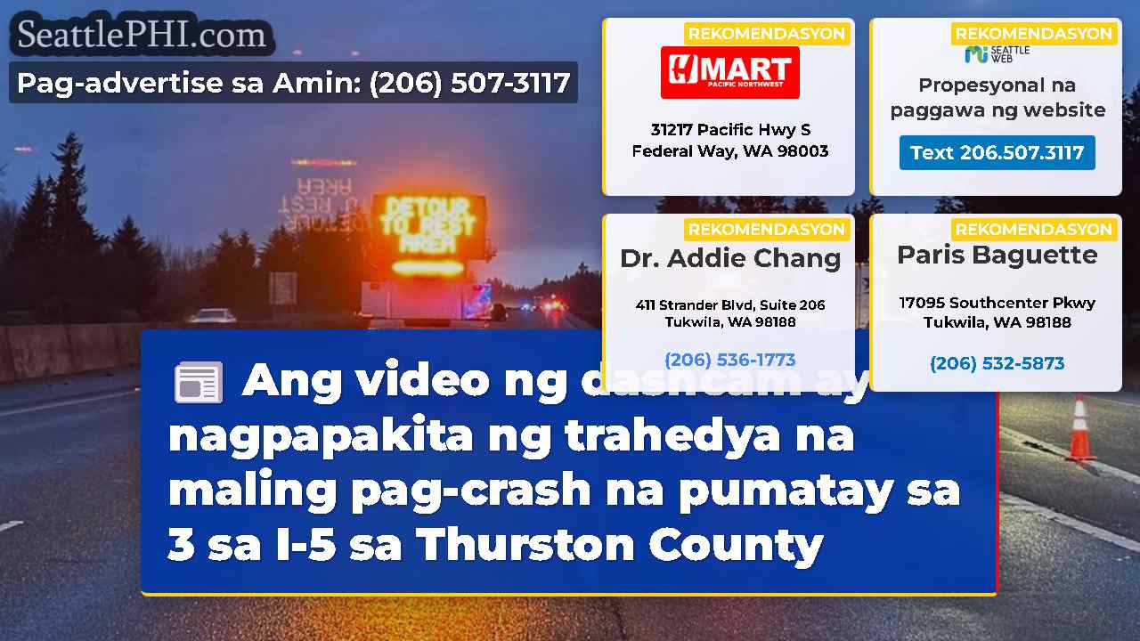 Ang video ng dashcam ay nagpapakita ng trahedya