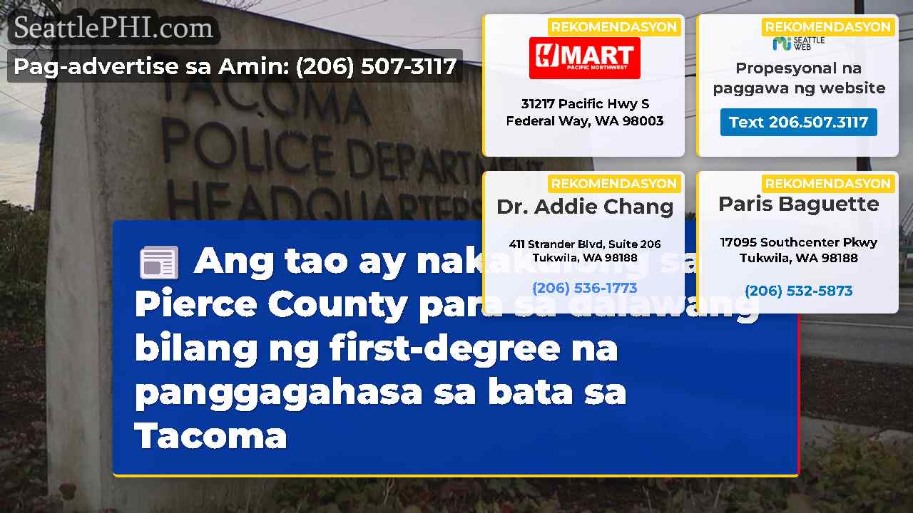Ang tao ay nakakulong sa Pierce County para sa