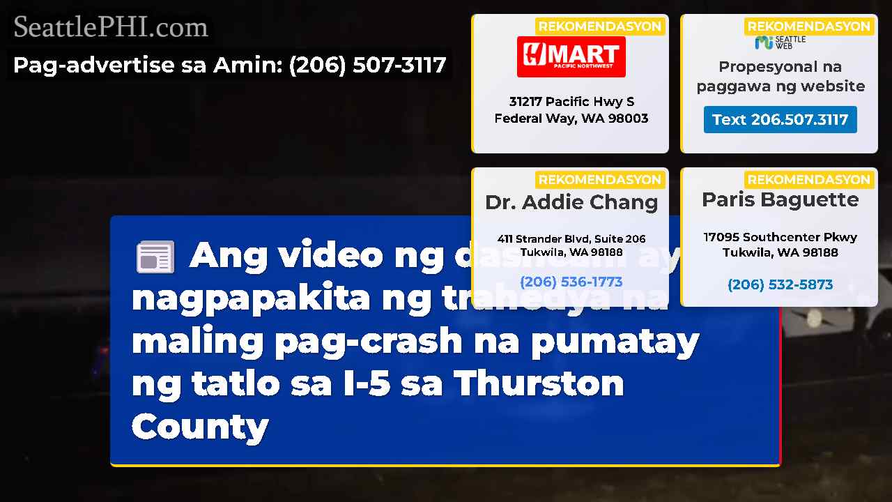 Ang video ng dashcam ay nagpapakita ng trahedya