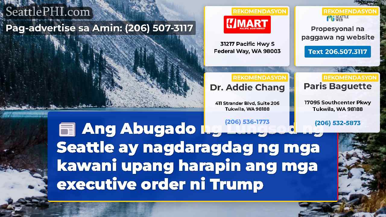 Ang Abugado ng Lungsod ng Seattle ay nagdaragdag