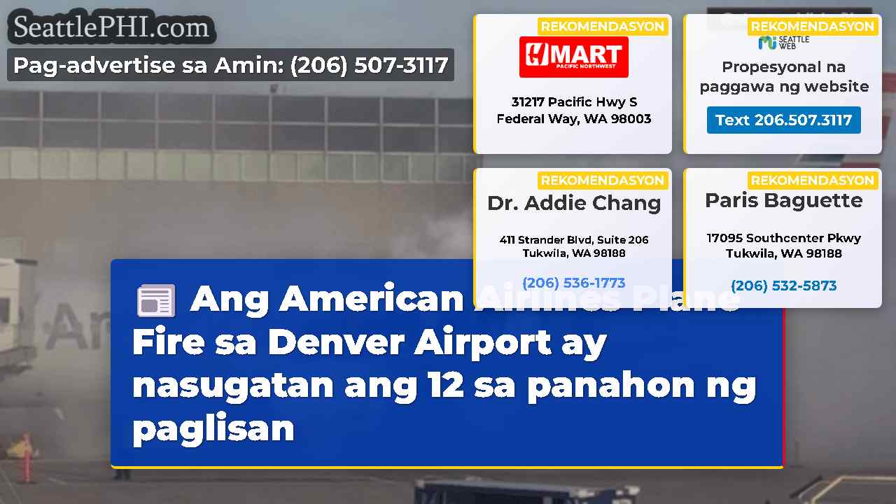 Ang American Airlines Plane Fire sa Denver