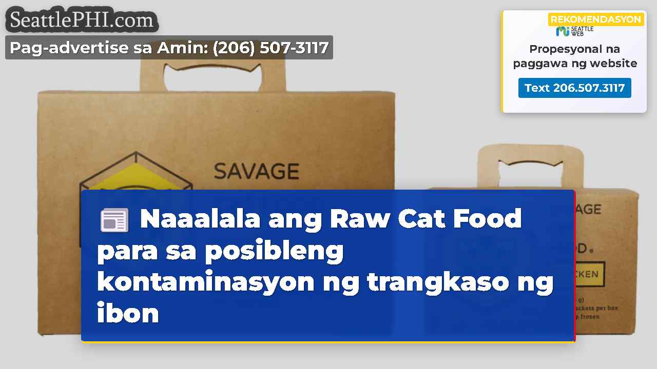 Naaalala ang Raw Cat Food para sa posibleng