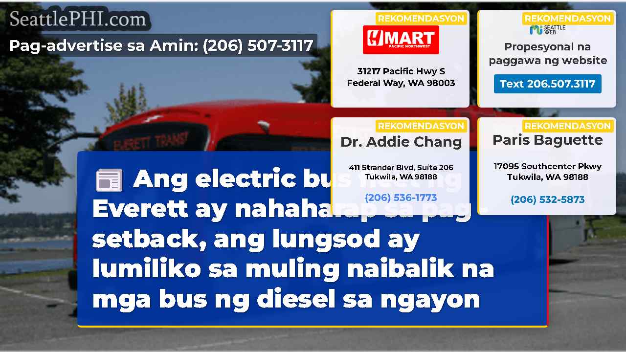 Ang electric bus fleet ng Everett ay nahaharap sa