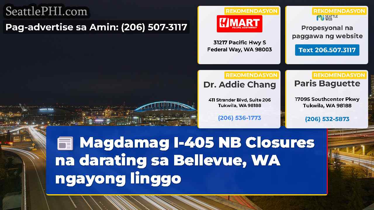 Magdamag I-405 NB Closures na darating sa