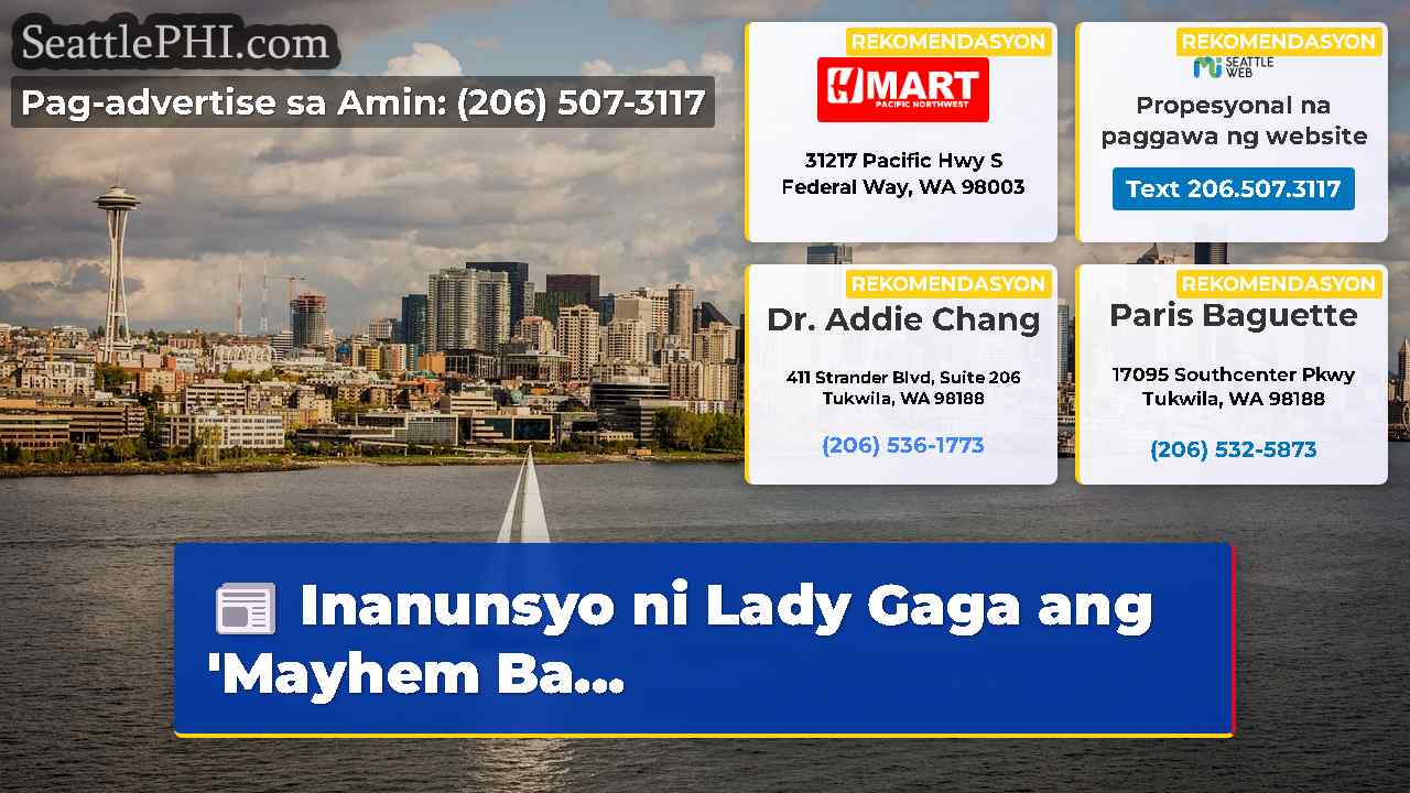 Inanunsyo ni Lady Gaga ang 'Mayhem Ba...