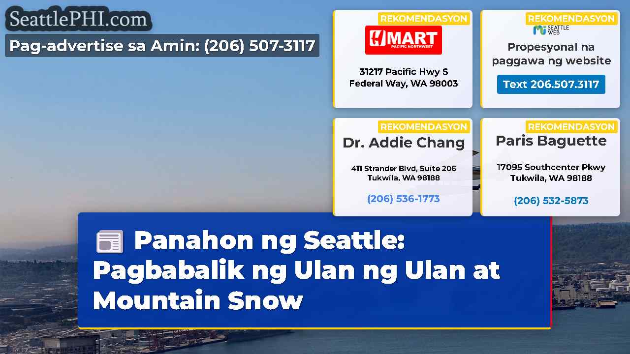 Panahon ng Seattle: Pagbabalik ng Ulan ng Ulan at