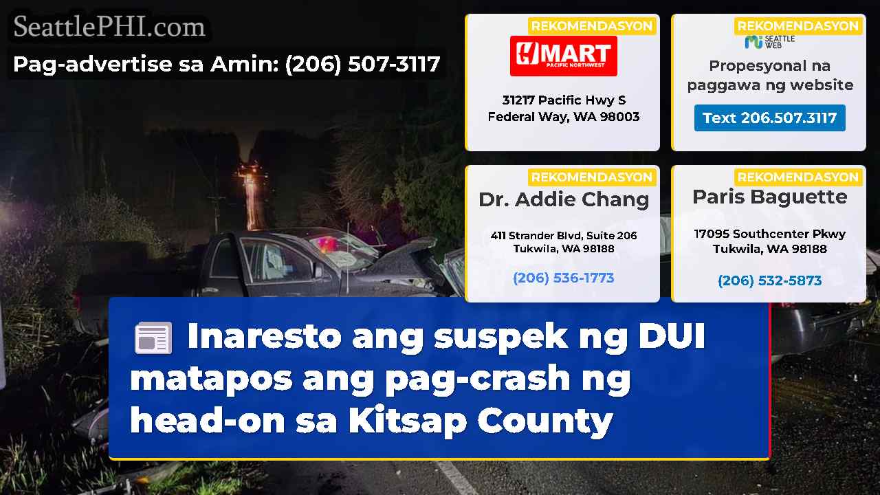 Inaresto ang suspek ng DUI matapos ang pag-crash