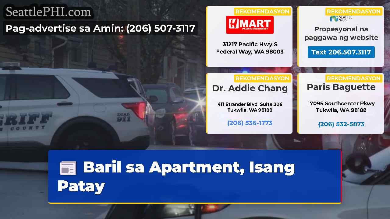 Baril sa Apartment, Isang Patay
