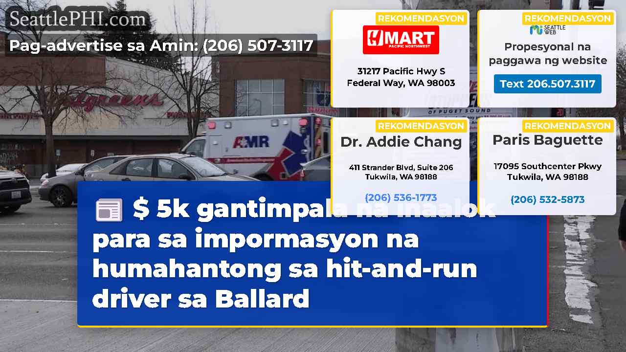 $ 5k gantimpala na inaalok para sa impormasyon na