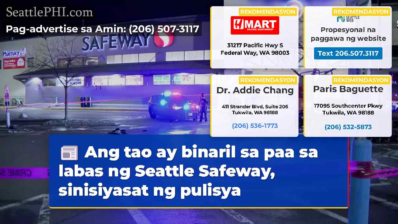 Ang tao ay binaril sa paa sa labas ng Seattle