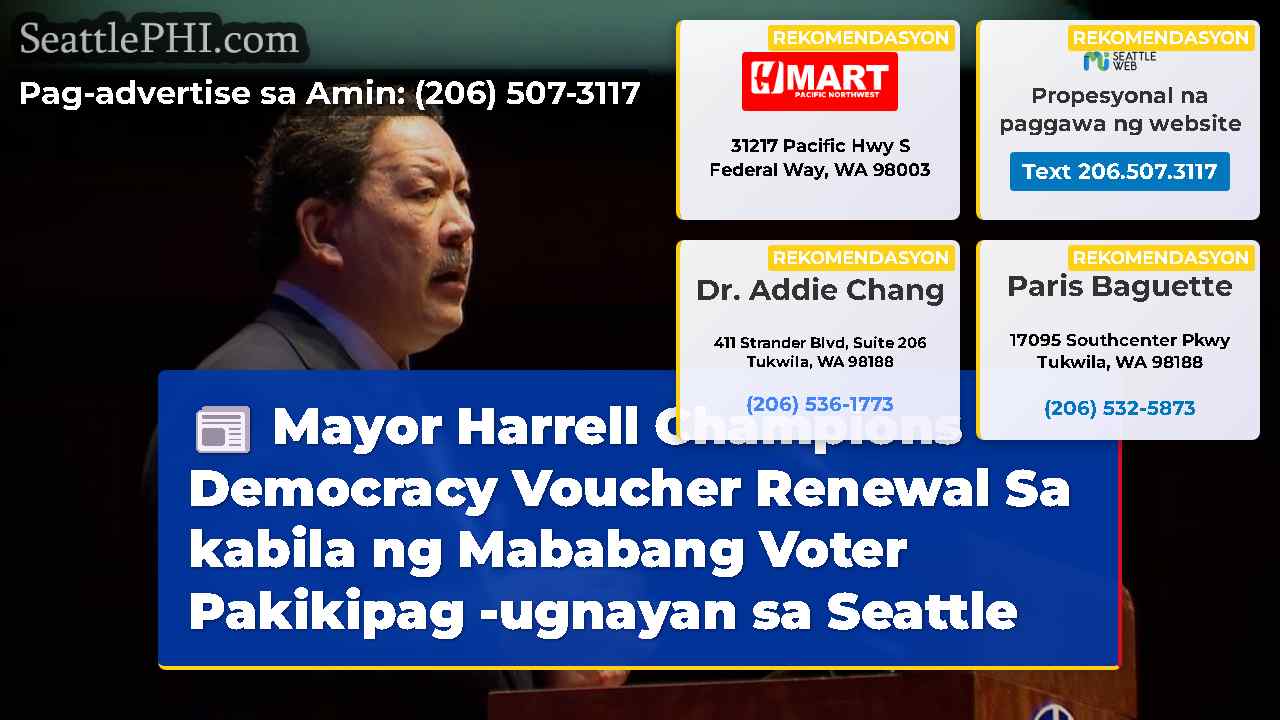 Mayor Harrell Champions Democracy Voucher Renewal