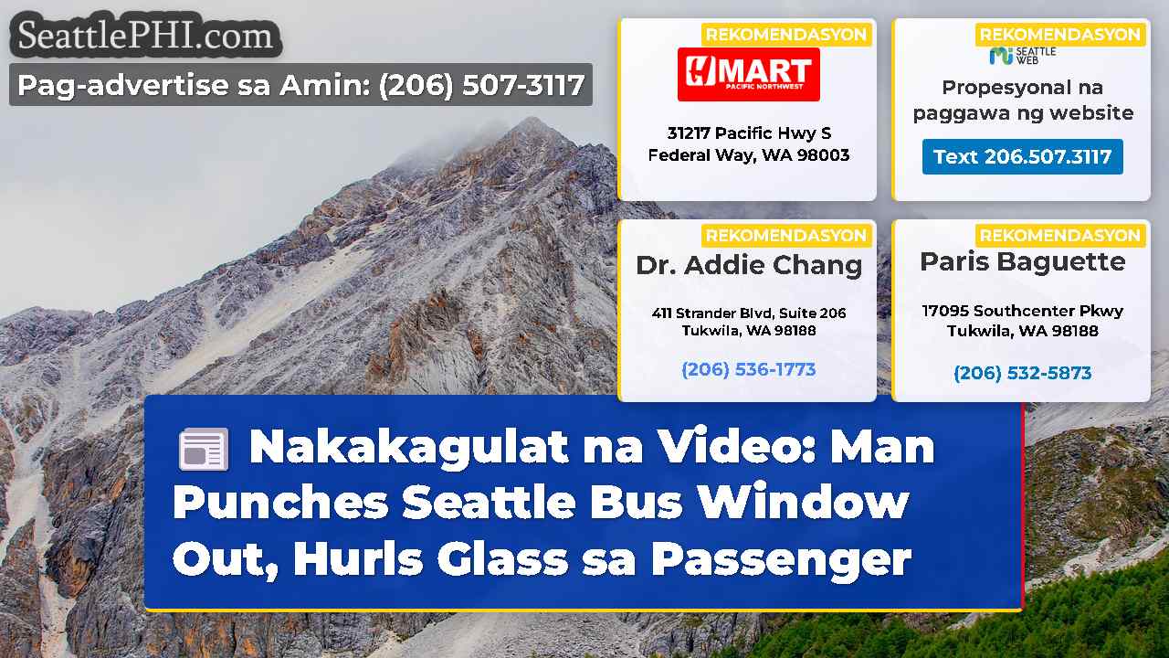 Nakakagulat na Video: Man Punches Seattle Bus