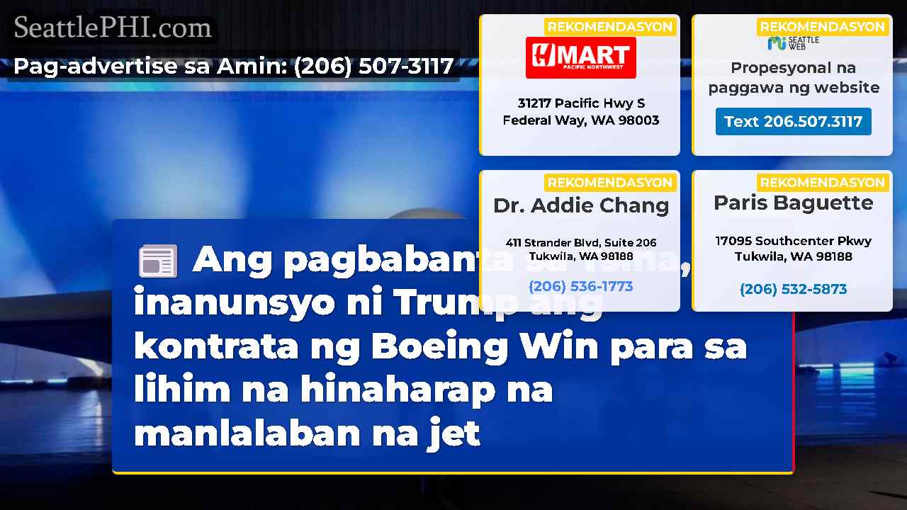 Ang pagbabanta sa Tsina, inanunsyo ni Trump ang