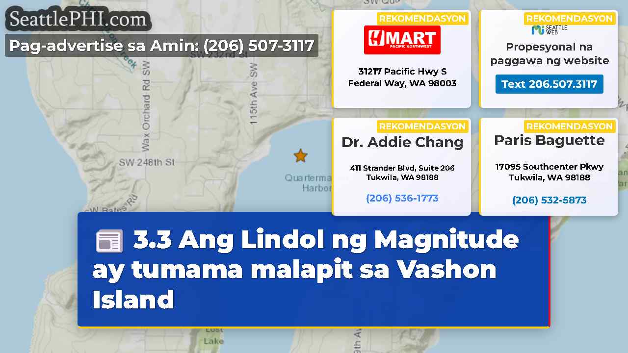 3.3 Ang Lindol ng Magnitude ay tumama malapit sa
