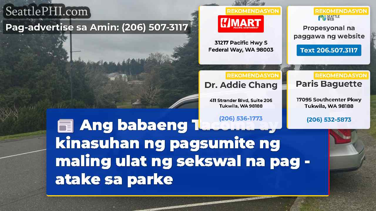 Ang babaeng Tacoma ay kinasuhan ng pagsumite ng