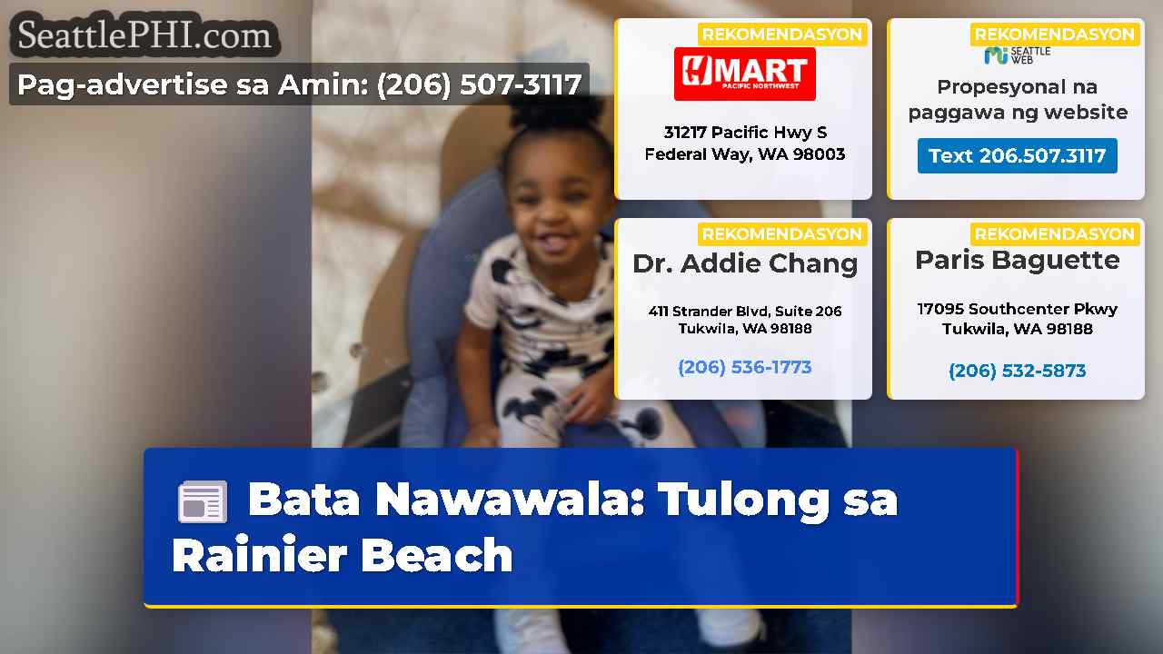 Bata Nawawala: Tulong sa Rainier Beach