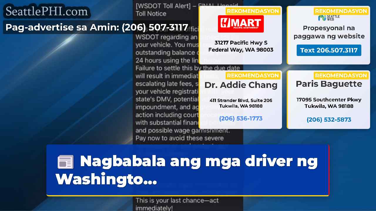 Nagbabala ang mga driver ng Washingto...