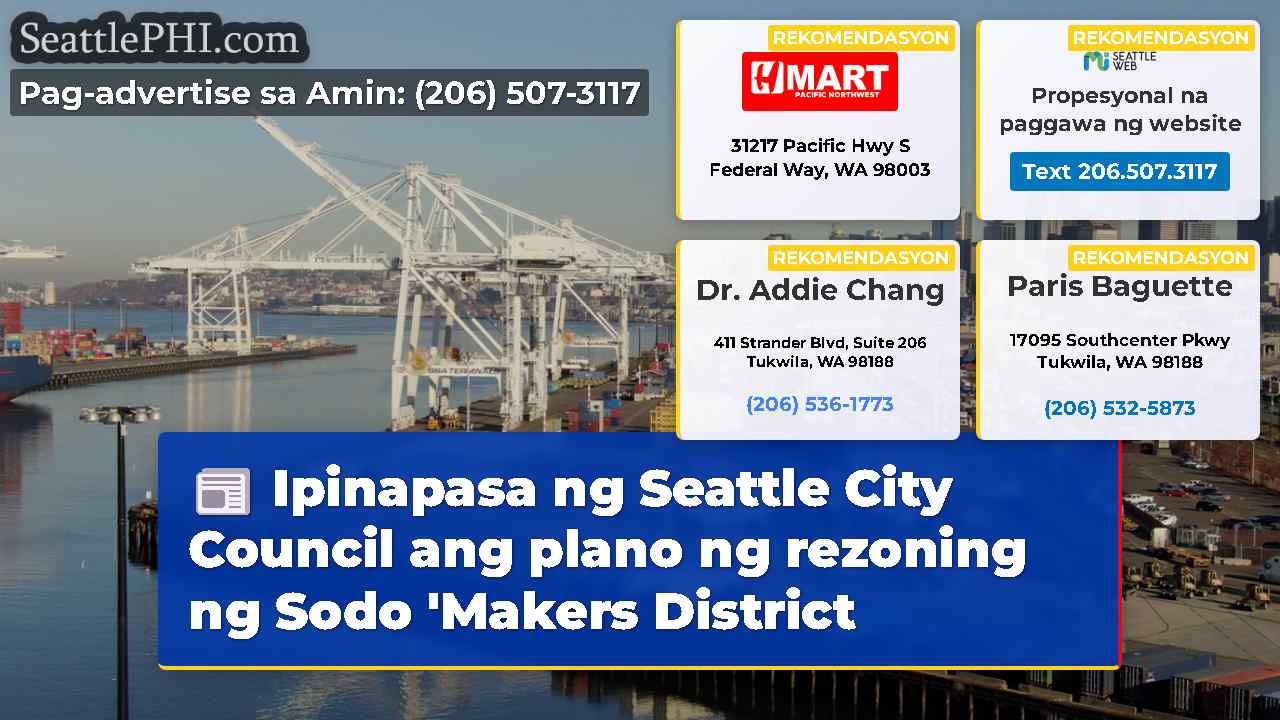 Ipinapasa ng Seattle City Council ang plano ng