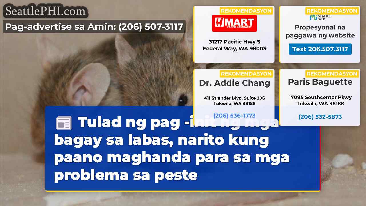 Tulad ng pag -init ng mga bagay sa labas, narito