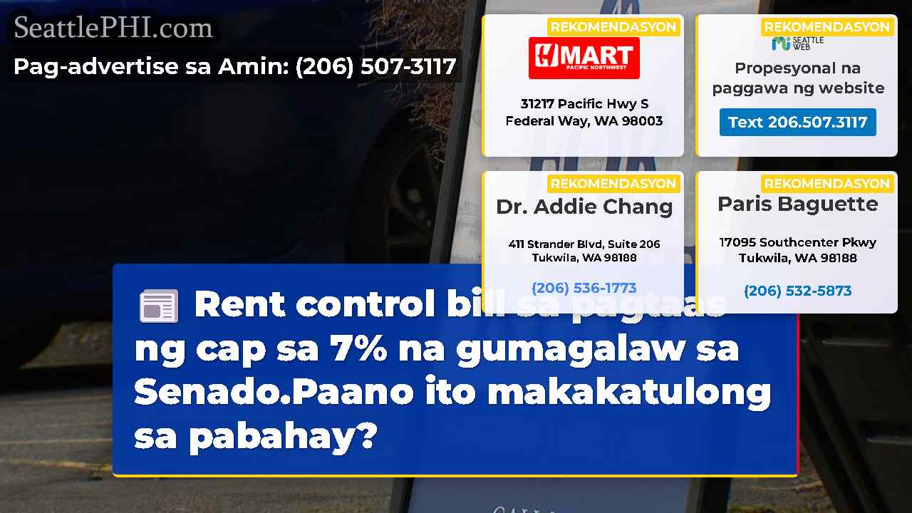 Rent control bill sa pagtaas ng cap sa 7% na