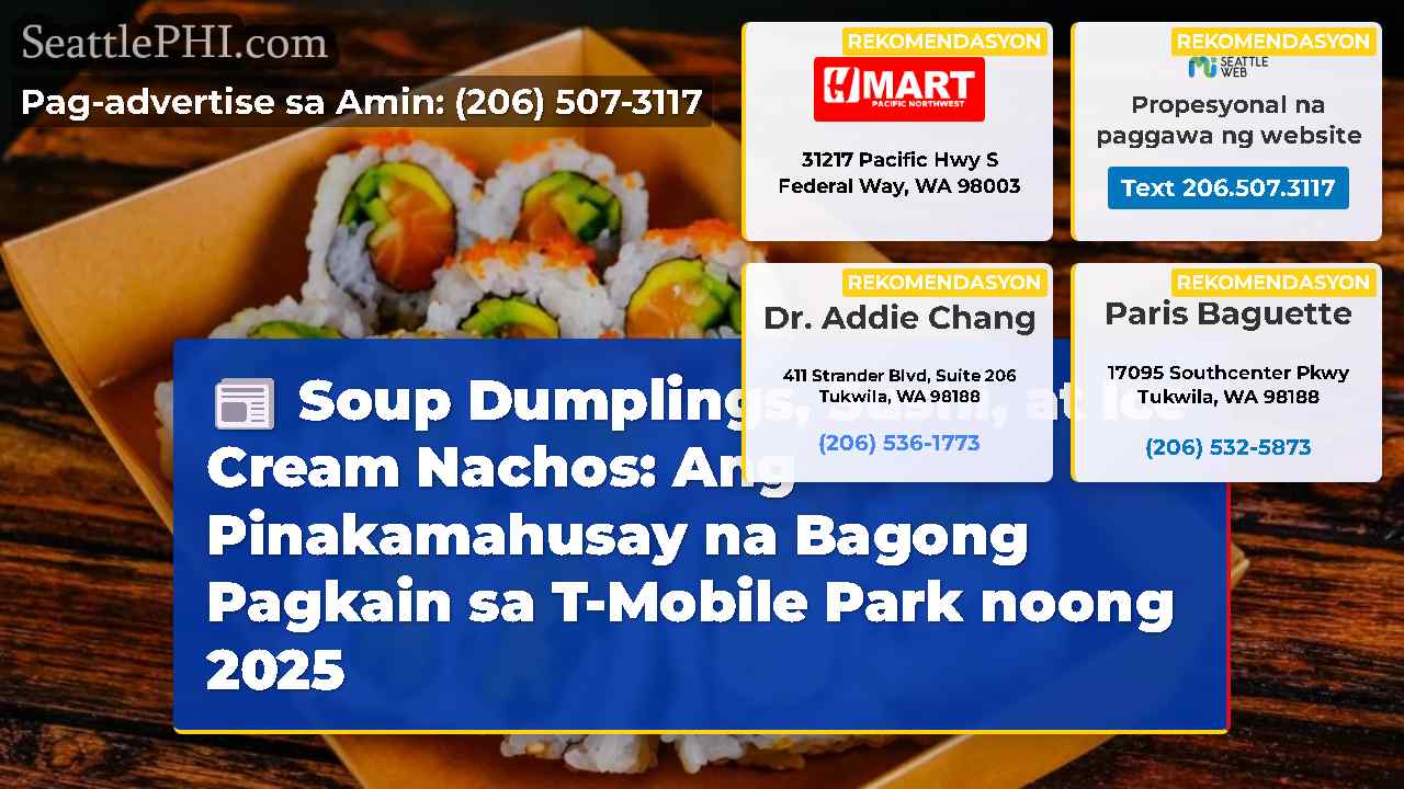 Soup Dumplings, Sushi, at Ice Cream Nachos: Ang