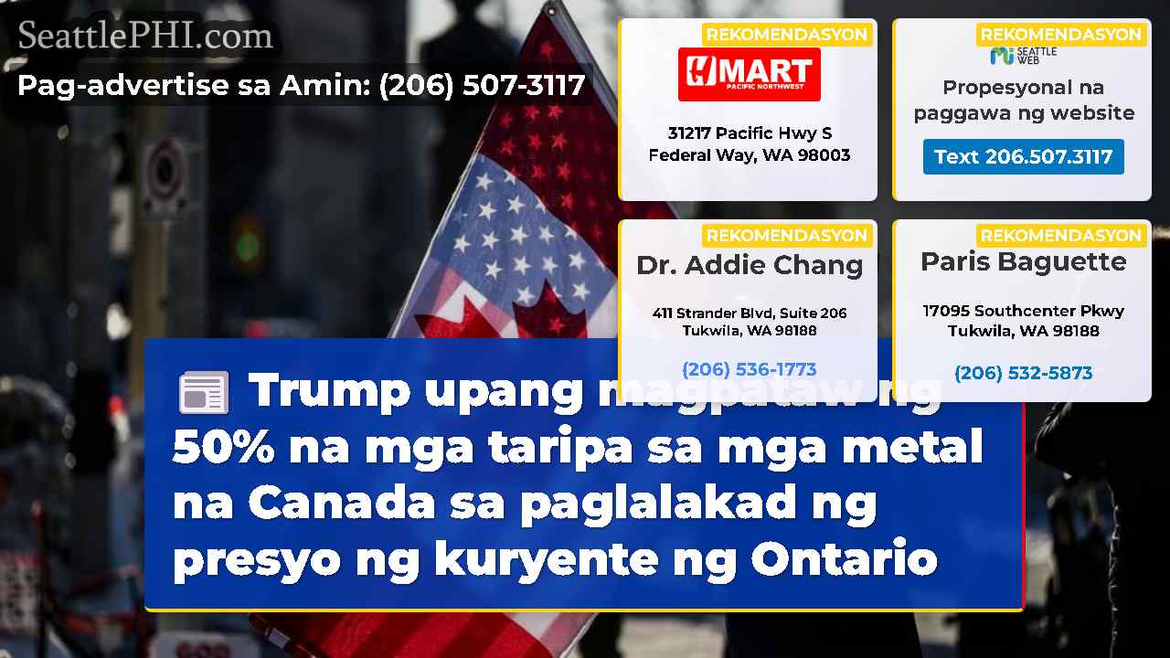 Trump upang magpataw ng 50% na mga taripa sa mga