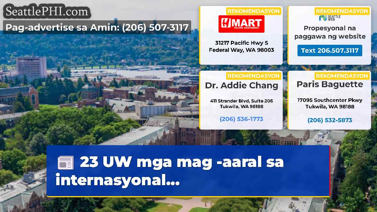 23 UW mga mag -aaral sa internasyonal...
