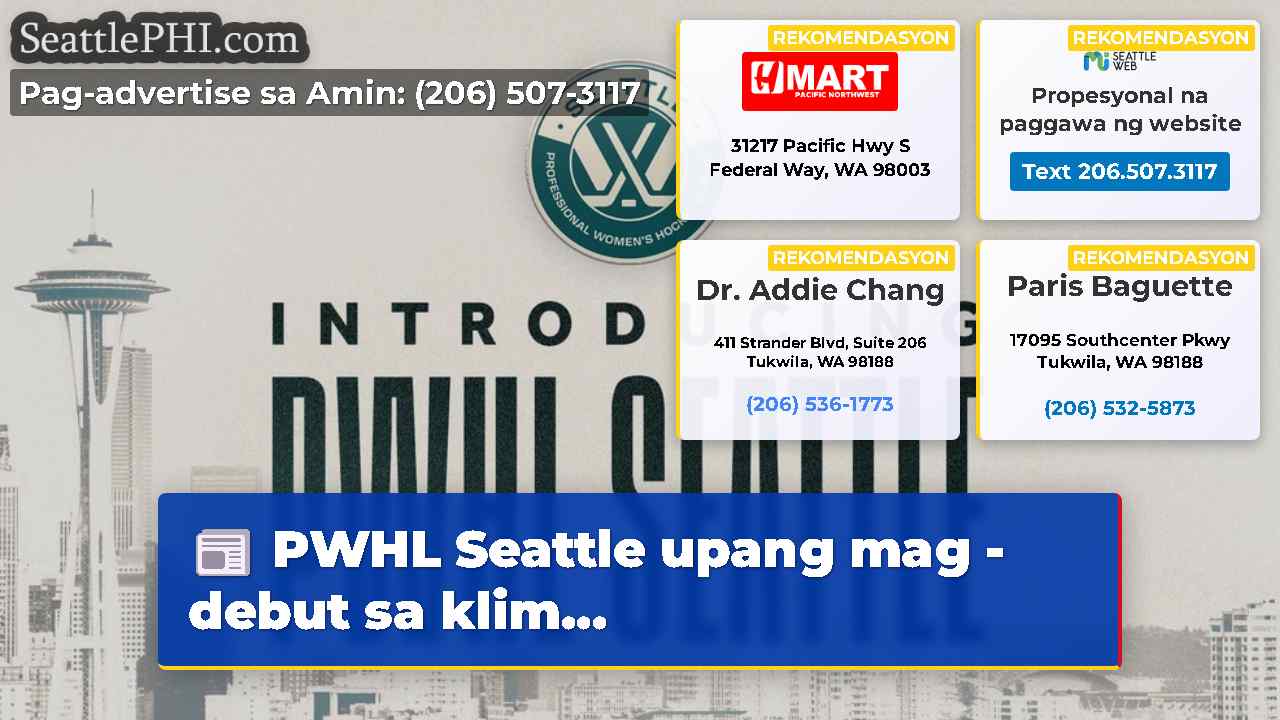 PWHL Seattle upang mag -debut sa klim...