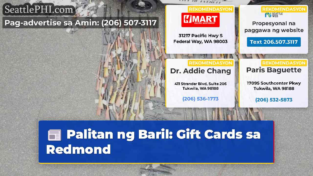 Palitan ng Baril: Gift Cards sa Redmond