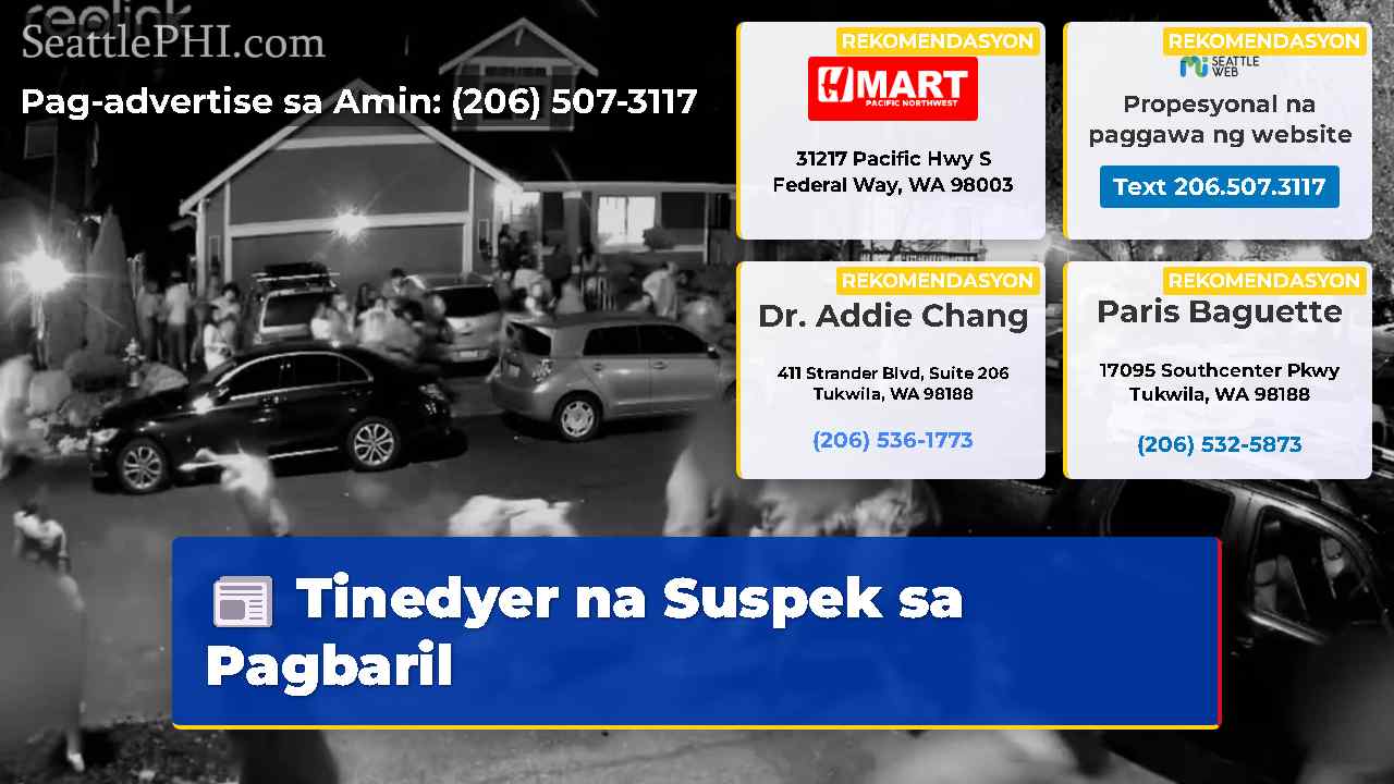 Tinedyer na Suspek sa Pagbaril