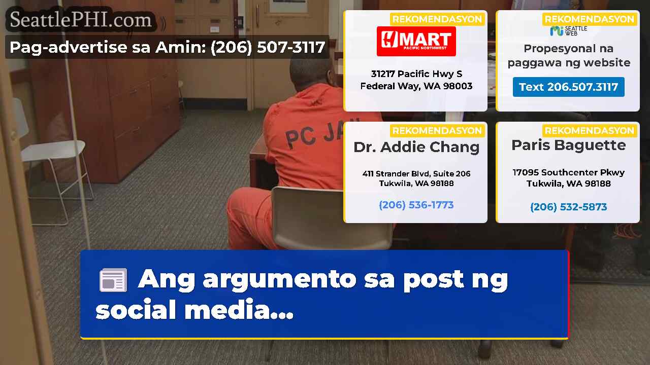 Ang argumento sa post ng social media...