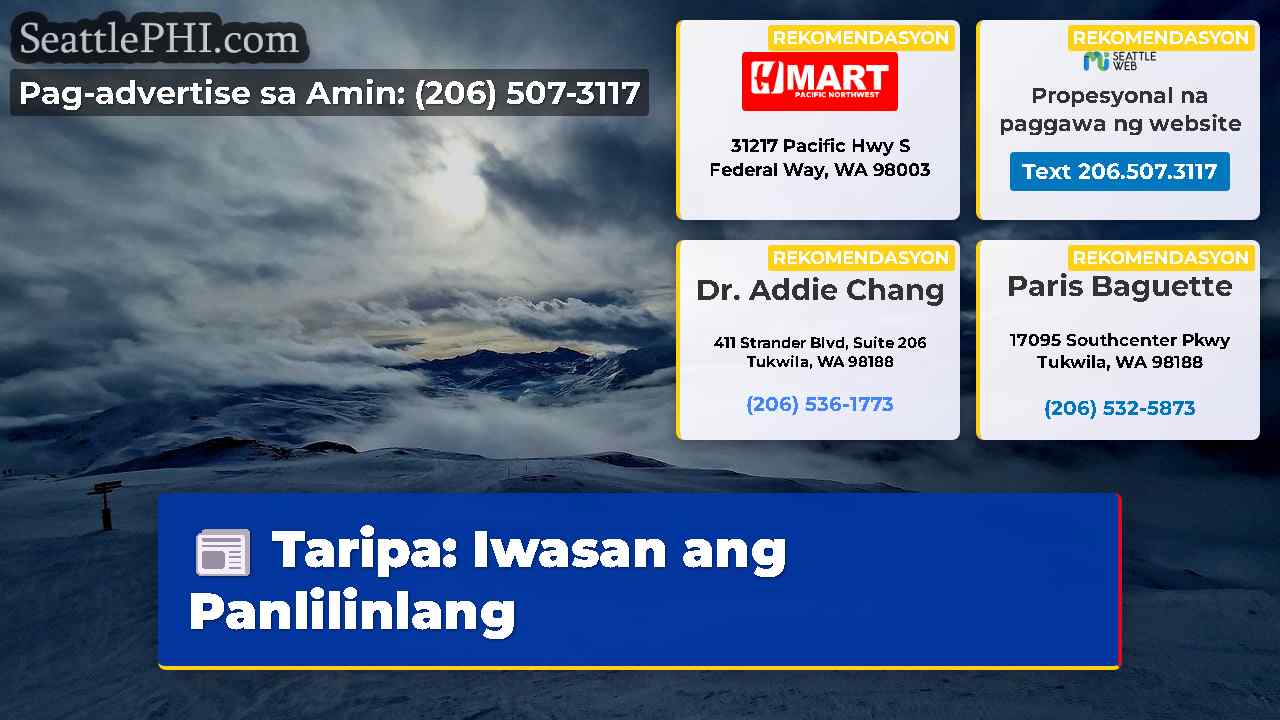 balita sa Seattle SeattlePHI