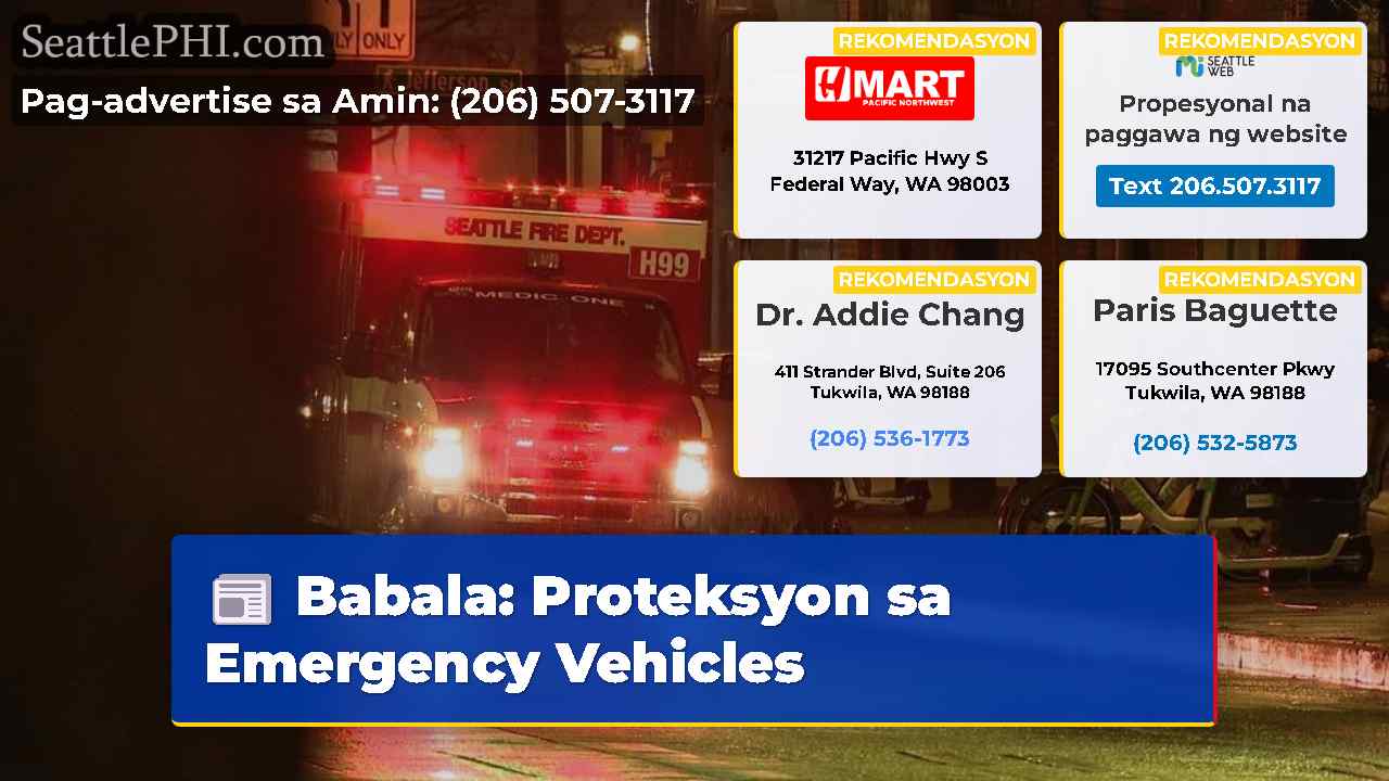 Babala: Proteksyon sa Emergency Vehicles