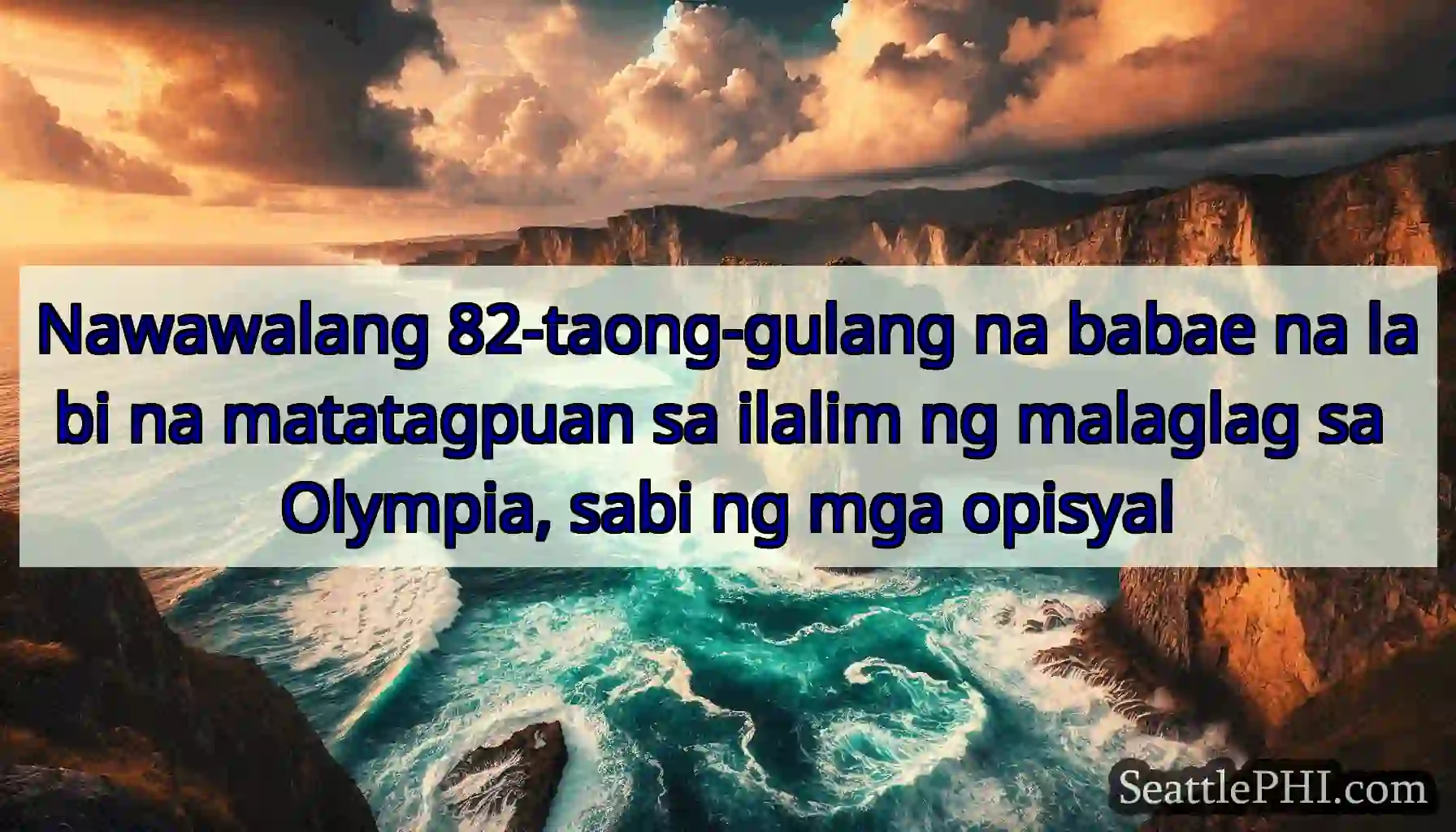 Nawawalang 82-taong-gulang na babae na labi na