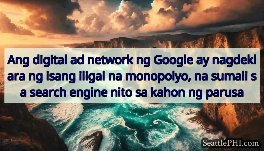 Ang digital ad network ng Google ay nagdeklara ng