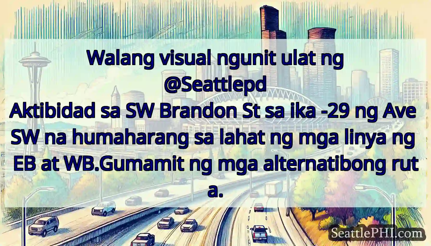 Walang visual ngunit ulat ng