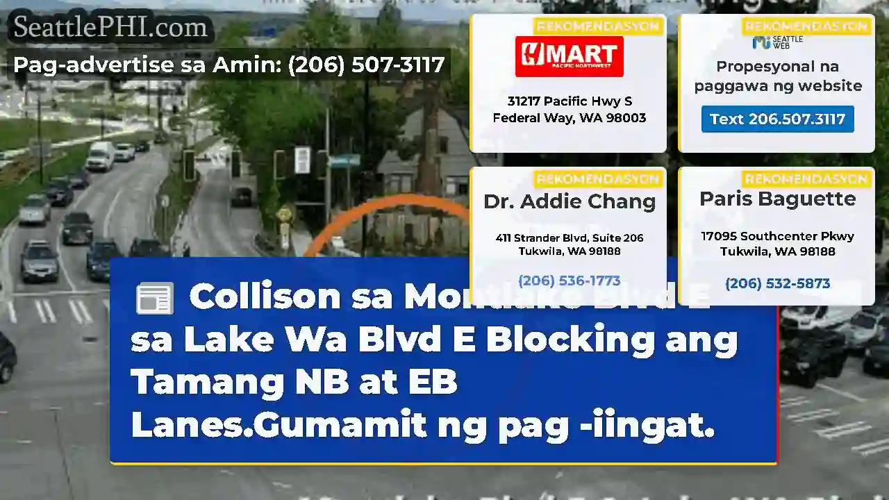 Collison sa Montlake Blvd E sa Lake Wa Blvd E