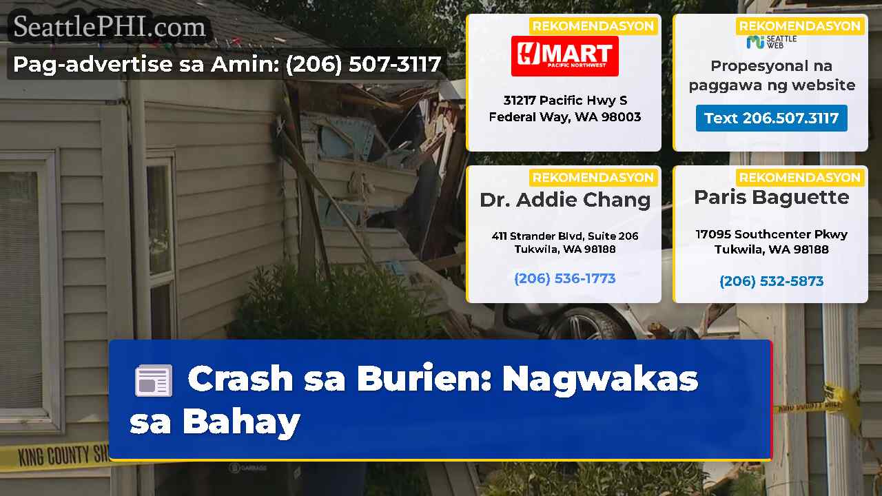 Crash sa Burien: Nagwakas sa Bahay