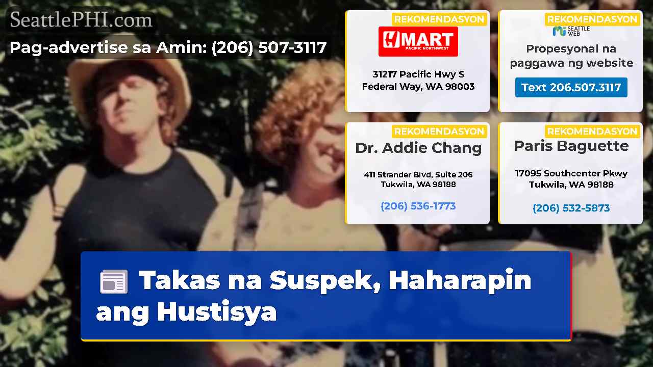 Takas na Suspek, Haharapin ang Hustisya