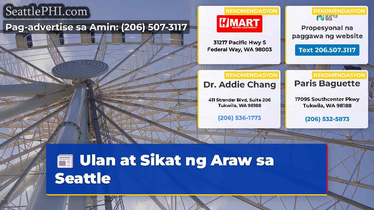 Ulan at Sikat ng Araw sa Seattle
