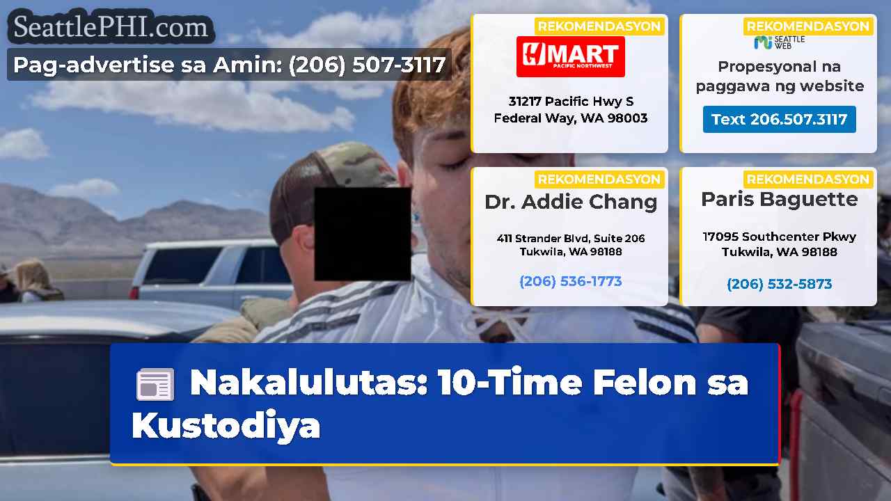 Nakalulutas 10-Time Felon sa Kustodiya
