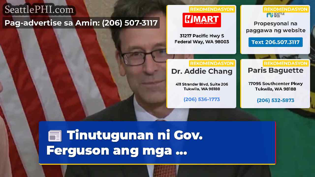 Tinutugunan ni Gov. Ferguson ang mga ...