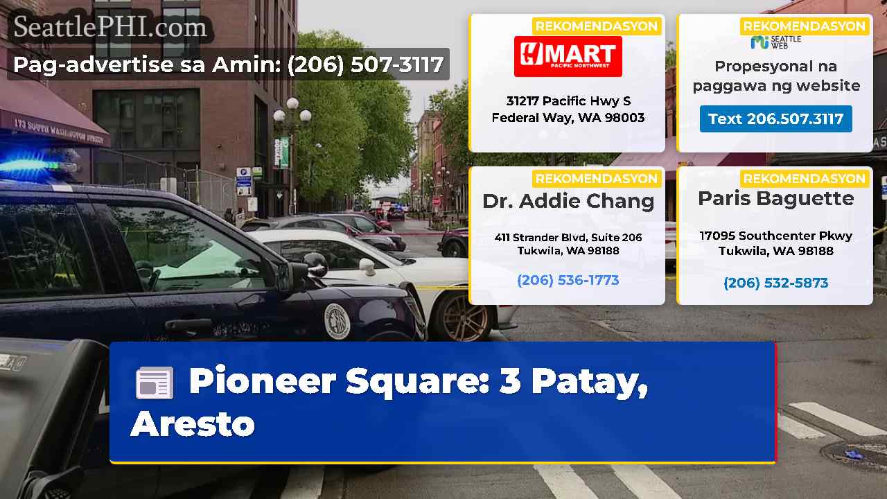 Pioneer Square: 3 Patay, Aresto