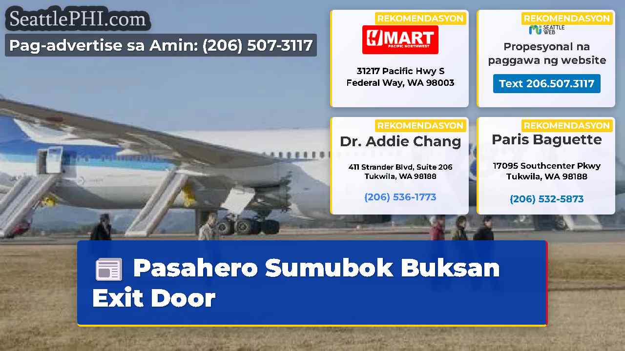 Pasahero Sumubok Buksan Exit Door