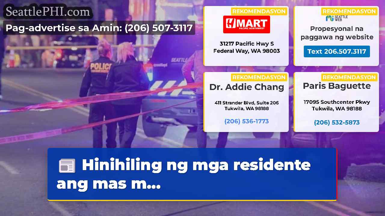 Hinihiling ng mga residente ang mas m...