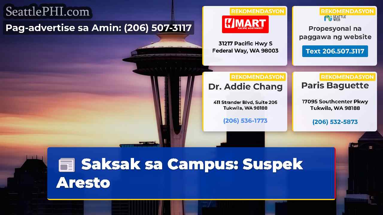Saksak sa Campus: Suspek Aresto