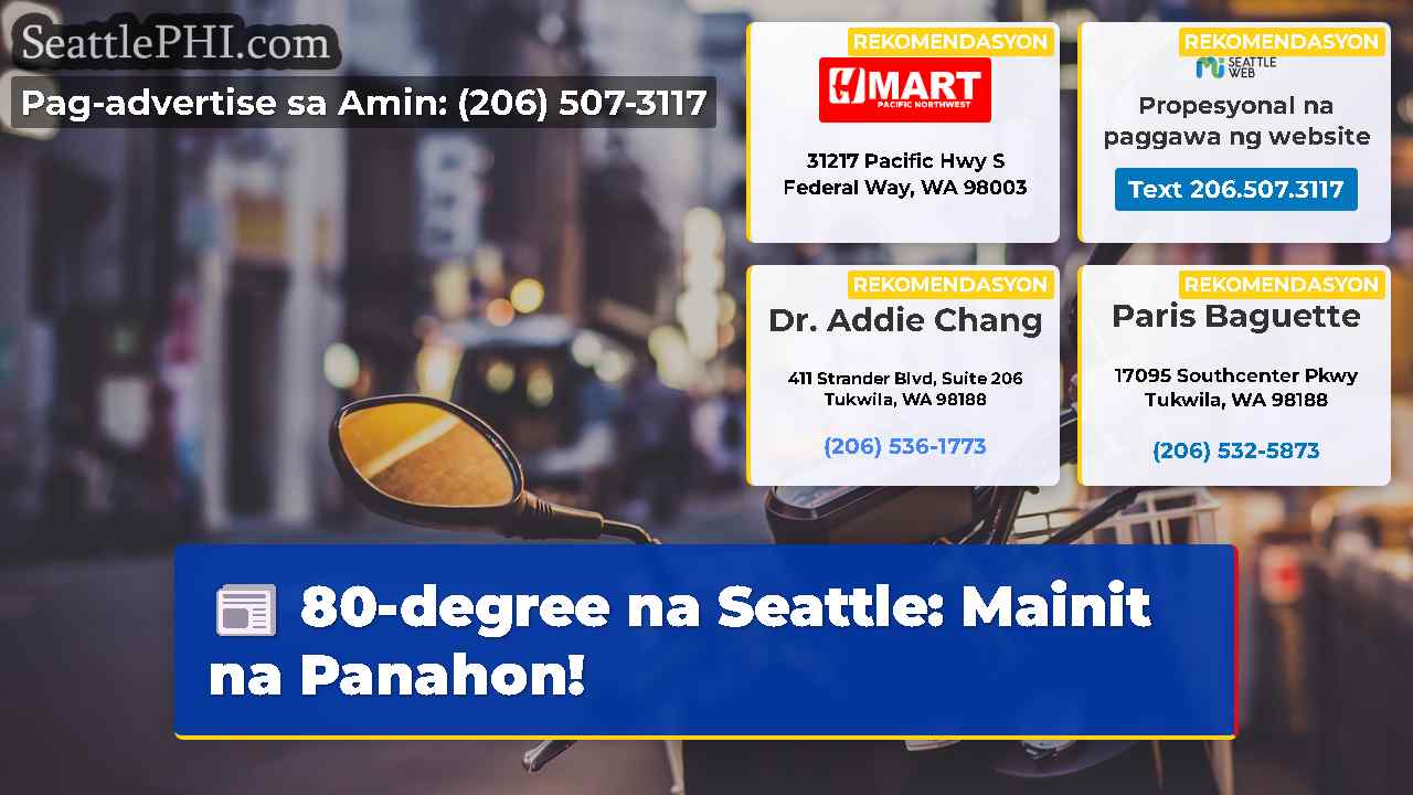 80-degree na Seattle: Mainit na Panahon!