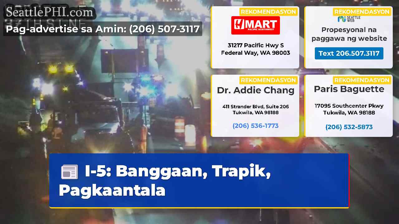 I-5: Banggaan, Trapik, Pagkaantala