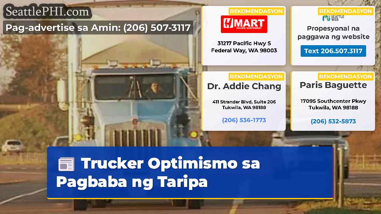 Trucker Optimismo sa Pagbaba ng Taripa